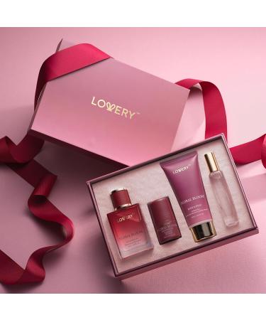 Womens Valentines Gifts Floral Bloom Perfume Set 4 in 1 Womens Perfume & Deodorant Eau de Parfum Fragrance Sets - Perfumes for Women Gift Set with Antiperspirant Stick Body Lotion & Mini Perfume - Buy Online on GoSupps.com