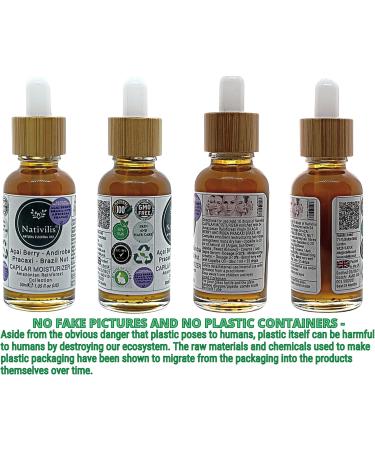 Nativilis Acai Bio Oil Capilar Mositurizer plus 04 Amazonian Rainforest Virgin Oils Acai Andiroba Pracaxi Brazil Nut Complex emollient restructuring hair fibres strengthens roots dry hair Copaiba - Buy Online on GoSupps.com