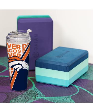 Rico Industries NFL Football 24oz Acrylic Tumbler with Hinged Lid  Officially Licensed Double Wall Tumbler for NFL Fans Denver Broncos - Buy Online on GoSupps.com