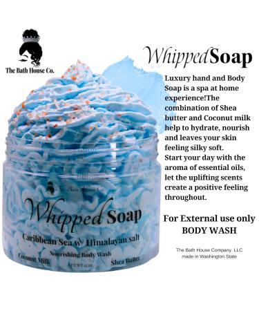 Whipped Soap Body Wash | Caribbean Sea & Himalayan Salt - Luxurious Hydrating & International Shipping - Buy Online on GoSupps.com