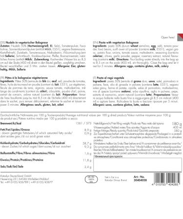 TREK'N EAT Vegetarian Bolognese Pasta - Vegetarian dish - Buy Online on GoSupps.com