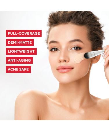 Mirabella Invincible HD Liquid Foundation - Anti-Aging Full Coverage Makeup for All Skin Types (Medium M150) - Moisturizing & Lightweight Foundation for Lasting Beauty - Buy Online on GoSupps.com