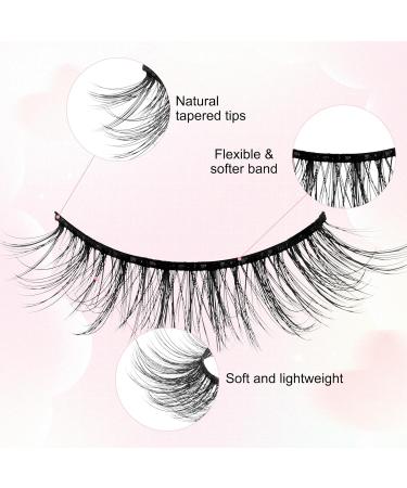 Buy Wispy Fairy Cat Eye False Eyelashes | Fluffy Faux Mink Waterproof & Reusable (8 Pairs - Buy Online on GoSupps.com