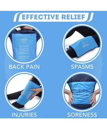 Truhealth Extra Large Hot & Cold Gel Ice Pack - Reusable Therapy Compress - Blue (1 Count) - Buy Online on GoSupps.com