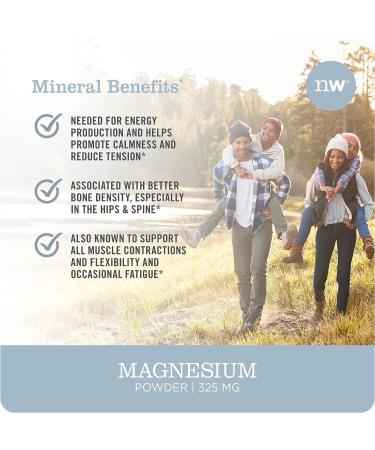 NatureWise Magnesium Powder - Nerve & Energy Support - 264g (2+ Month Supply) - Buy Online on GoSupps.com