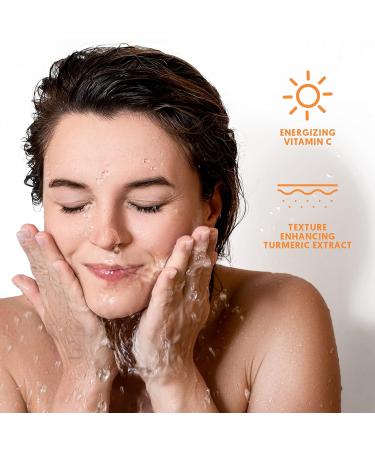 By Nature Brightening Gel Cleanser - Vitamin C & Turmeric Face Wash for Gentle Hydration Dirt & Makeup Removal - Buy Online on GoSupps.com