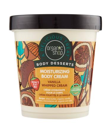 Organic Shop Body Desserts Vanilla Whipped Moisturizing Body Cream 450 ml