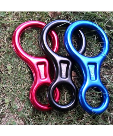 Azarxis 35kN Figure of Eight Descender - Blue Climbing Gear for Outdoor Recreation | International Shipping - Buy Online on GoSupps.com
