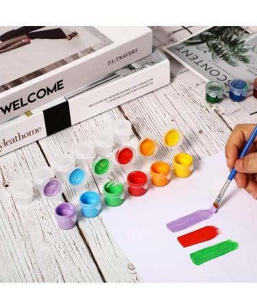 24 Strips Empty Paint Pots Mini Acrylic Storage Containers with Lid - Arts & Crafts Supplies for Classrooms, Schools, and Art Festivals (5 ml/ 0.17 oz) - Buy Online on GoSupps.com