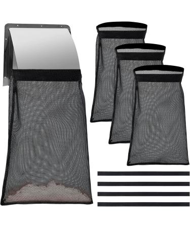 US 4Pcs Reusable Dryer Vent Lint Bags - Durable Mesh Dust Filter Traps | Lint Catcher with Adhesive Stripe for Improved Dryer Vent Safety (39x25cm Black - Buy Online on GoSupps.com