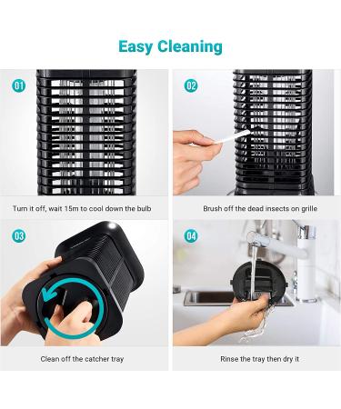 YISSVIC Bug Zapper - Waterproof Electric Mosquito Zapper 4000V, Indoor Outdoor Fly Zapper for Home Patio Office - Plastic - Buy Online on GoSupps.com