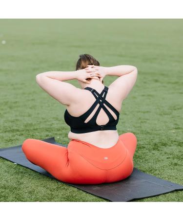 Yvette High Impact Adjustable Criss Cross Back Sports Bra for Large Bust - No Bounce Black - Buy Online on GoSupps.com
