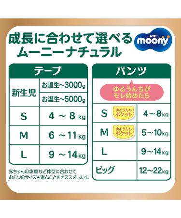 Buy Moony Natural M Diapers (6-11 kg) - Premium Japanese Diapers for Your Baby - Fast International Shipping - Buy Online on GoSupps.com
