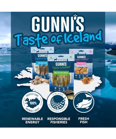 Gunnis Cod Mini Morsel Natural Cat Treats - 100% Pure Icelandic White Fish Healthy Cat Treats. Hypoallergenic Omega Rich Low Fat Sustainably Sourced Cat Snacks. No Additives or Fillers. 42.5g 42.5 g (Pack of 1) Cod Mini Morsel - Buy Online on GoSupps.com