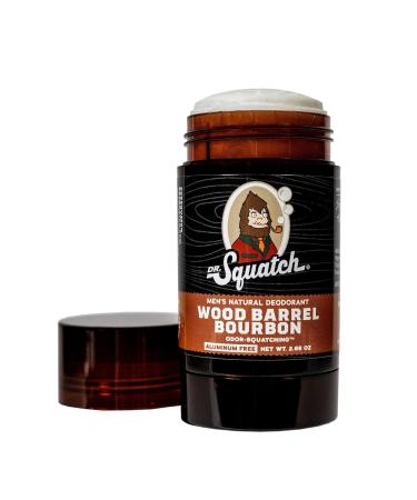 Dr. Squatch Natural Deodorant for Men - Aluminum Free Wood Barrel Bourbon 2.65 oz | Odor-Squatching & International Shipping - Buy Online on GoSupps.com