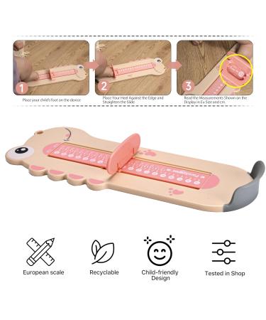 Pedimetrie Baby & Child Foot Measuring Device (Size 0-35) - Accurate Toddler Shoe Sizing Tool in Pink - Buy Online on GoSupps.com