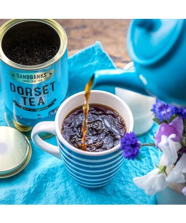 Dorset Tea Sandbanks English Breakfast Loose Leaf Tea Tin 125g | Rainforest Alliance Certified | Perfect Tea Gift for Him or Her | Black Loose Leaf Tea Sunshine Blend 125g (Pack of 1) - Buy Online on GoSupps.com