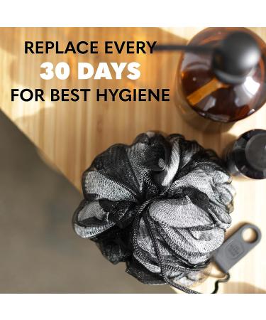 Beard Club Premium Exfoliating Loofah Sponge for Men and Women - Large Shower Body Scrubber for Luxurious Skin Care - Durable Bath Pouf in Stylish Design - Buy Online on GoSupps.com