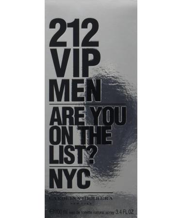 Carolina Herrera 212 Vip Eau De Toilette Spray for Men 3.4 Ounce (Packaging may vary) 3.4 Fl Oz (Pack of 1) - Buy Online on GoSupps.com