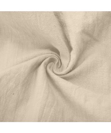 JEGULV Linen Pants for Women - High Waist Wide Leg Palazzo Lounge Pants - Khaki - Small - Buy Online on GoSupps.com