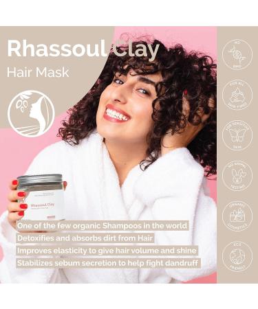 Fatima's Garden Rhassoul Clay 100% Natural Moroccan Ghassoul Clay Powder - 15oz / 425g | Enriched with Argan & 6 Herbs for Cleansing, Softening & Purifying - Buy Online on GoSupps.com