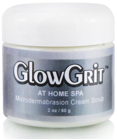 GlowGrit At-Home-Spa Microdermabrasion Cream Facial Scrub - Unisex Exfoliator for Dull Skin Pores Even Skintone Beards and More