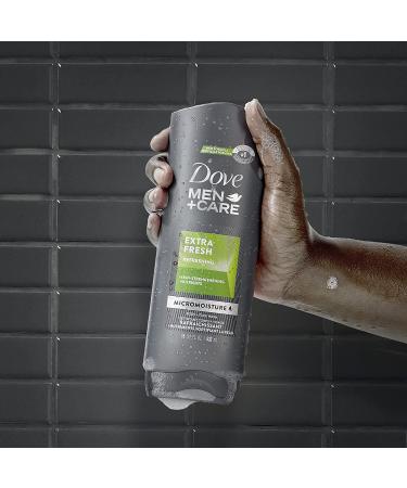 Dove Men+Care Body Wash for Extra Fresh Skin | 18 Ounce (Pack of 4) - Buy Online on GoSupps.com
