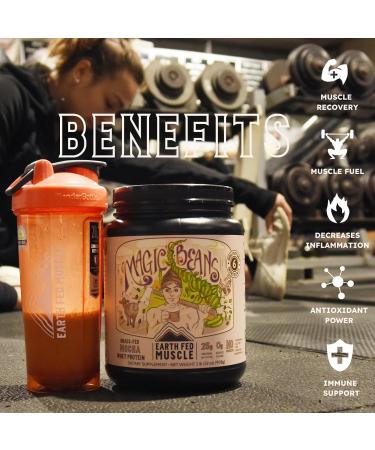 Buy Earth Fed Muscle Magic Beans Mocha Whey Protein Isolate - Non-GMO Gluten Free Keto-Friendly - 2lb 31 Servings - International Shipping Available - Buy Online on GoSupps.com