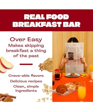 Apple Cinnamon Breakfast Bars - All Natural Protein Bars, Gluten Free, Dairy Free - 12 Count - Buy Online on GoSupps.com