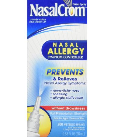 Nasalcrom Non-Drowsy 200 Metered Nasal Spray-0.88 oz. (Pack of 2) 0.88 Fl Oz (Pack of 2)
