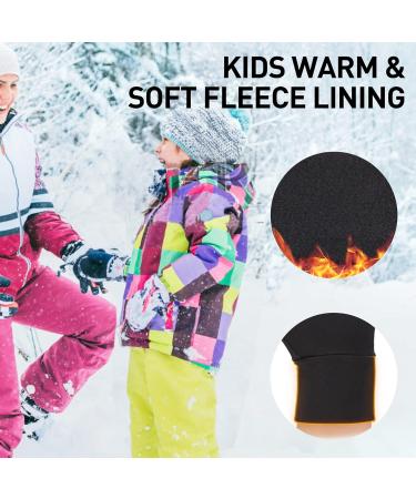 Arcweg Children's Winter Ski Gloves - Touchscreen Anti-Slip Thermal Fleece for Boys & Girls - Perfect for Running & Cycling - Size S (Old 4-6) - Buy Online on GoSupps.com