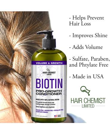 Hair Chemist Biotin Pro-Growth Conditioner 33.8 oz. - Promotes Hair Growth for Thin Hair - Buy Online on GoSupps.com