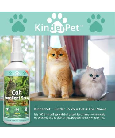 KinderPet Cat Repellent Spray Stop Cats Anti Fouling Cat Deterrent Stop Fouling Pooping Peeing Urinating Scratching Eucalyptus Lime Peppermint 250ml - Buy Online on GoSupps.com
