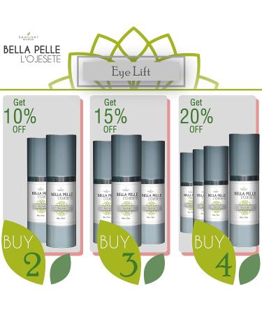 Bella Pelle L'ojesete Eye Lift: Over & Under Eye Cream for Eye Bags and Crows Feet - Restore Youthful Appearance of Eyes - Buy Online on GoSupps.com