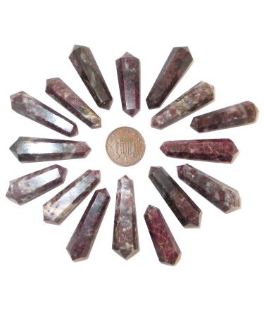 1 x Faceted DT Crystal Vogel Wand Point 30-40mm (Rubellite)