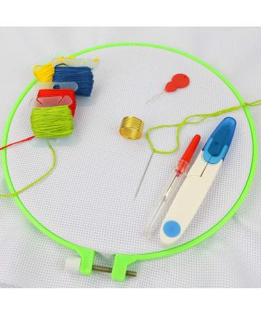 Similane Embroidery Hoops Set - 6 Plastic Cross Stitch Hoop Rings (3.4-10.2 inch), Multicolor - Ideal for Embroidery and Cross Stitch - Buy Online on GoSupps.com