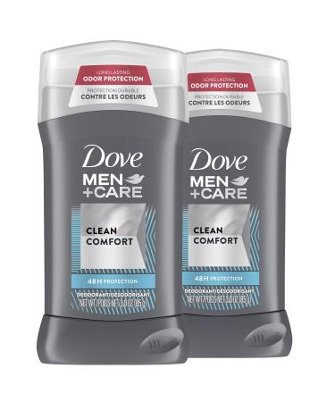Dove Men+Care Deodorant Stick Moisturizing Deodorant For 48-Hour Protection Clean Comfort Aluminum Free Deodorant For Men, 3 Ounce (Pack of 2) Subtle 3 Ounce (Pack of 2)