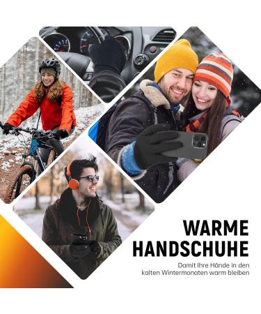 Ruixue Thermo Gloves for Men - Warm Heated Winter Gloves for Cycling Skiing Running and Driving - Windproof & Comfortable M Black - ST002 - Buy Online on GoSupps.com