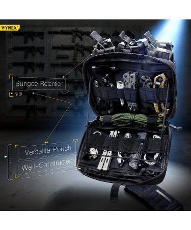 WYNEX Tactical Mag Admin Pouch with Triple Stacker Magazine Holder - Black - Buy Online on GoSupps.com