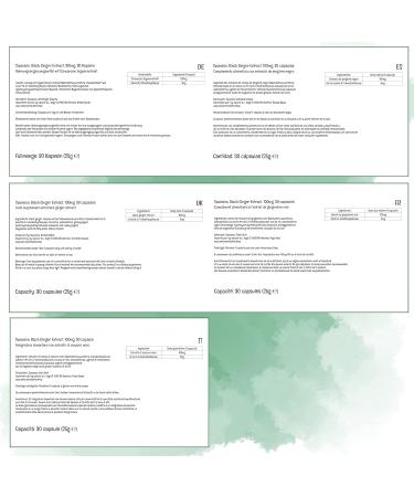 Swanson Black Ginger Extract 100mg - High Strength 30 Vegan Capsules - Lab Tested - Vegetarian - Non GMO - Buy Online on GoSupps.com