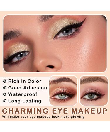 CAHIUYOA 9 Colors Eyeshadow Palette - Matte Shimmer & Glitter - Korean Neutral Nude Makeup - Highly Pigmented & Long Lasting - 04 - Buy Online on GoSupps.com