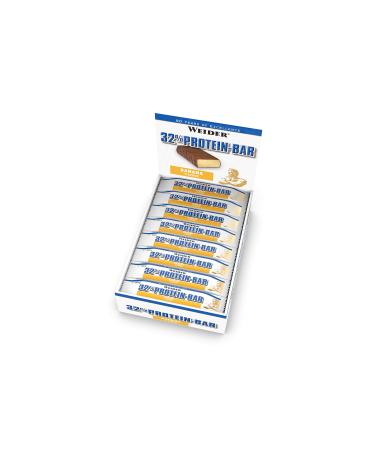 Weider 32% Protein Bar Banana 24x60g 1 pack (1 x 1.44 kg) - Buy Online on GoSupps.com