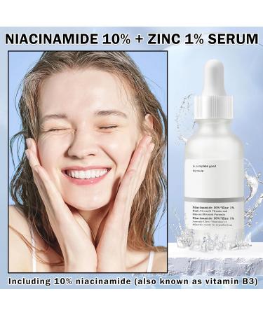 Niacinamide 10% + Zinc 1% Serum for Face - Oil Control & Pore Reducing Moisturizer for Women (30ML - Buy Online on GoSupps.com