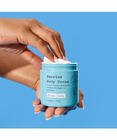 frank body Barrier Body Cream | Deep Hydration for Dry Itchy Reactive Skin with Ceramides Panthenol & Niacinamide | Vegan Cruelty Free | Peach Scent | 7.77 oz / 230 ml - Buy Online on GoSupps.com