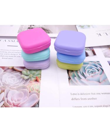 Kuanfine 6 Pack Contact Lens Case Kit - Cute Travel Soak Storage Container with Mirror, Bottle, Tweezers & Applicator - Buy Online on GoSupps.com