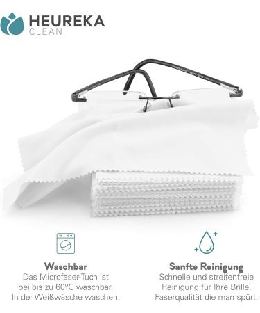 HEUREKA Microfiber Polishing Cloth 32x32cm - XXL Glasses Cleaning Cloth for Sensitive Surfaces - 1 Pack - Buy Online on GoSupps.com