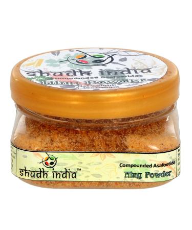 Shudh India Asafetida (Hing) Ground  All Natural | Salt Free | Vegan | NON-GMO | Asafoetida Indian Spice | Best for Onion Garlic Substitute
