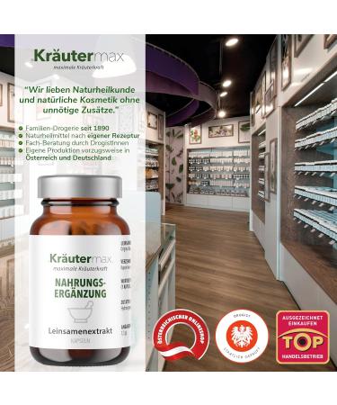 Buy Premium High-Dose Vegan Flax Seed Capsules - Gluten-Free Linum Usitatissimum Extract (90 Pieces) - Herbal Max Quality - Buy Online on GoSupps.com
