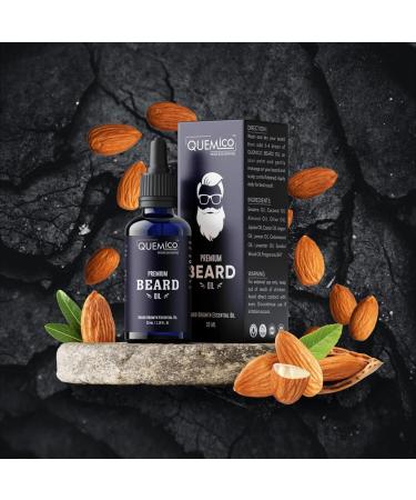 Premium Beard Oil for Men - Almond & 5 Essential Oils for Softening Beard - 35ml | International Shipping - Buy Online on GoSupps.com