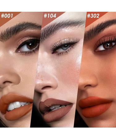 FOCALLURE 4-Piece Matte Lipstick Set | Velvety Liquid Lipstick Kit for Long-Lasting Waterproof Nude Lips | Ideal for Girls and Women - Buy Online on GoSupps.com